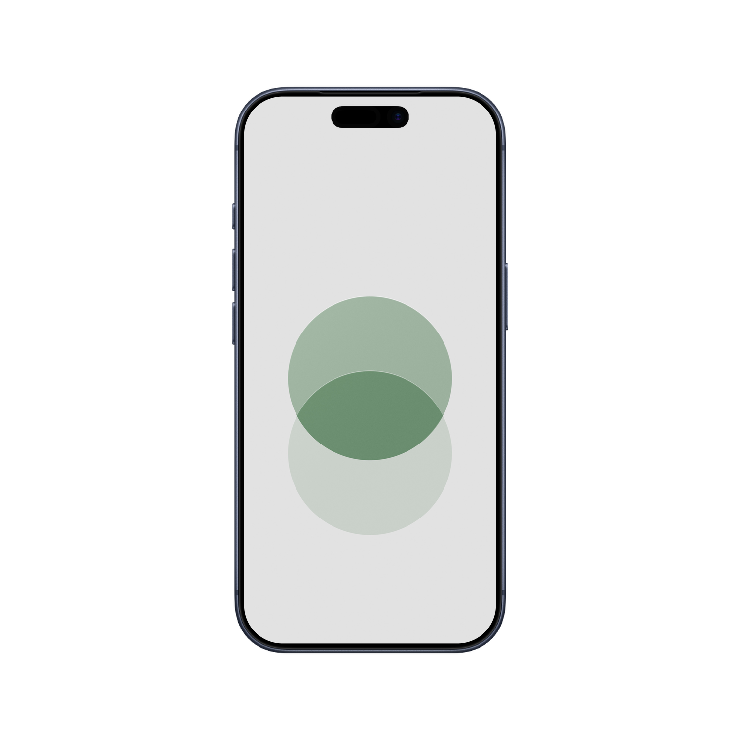 Green Colorful Circles geometric wallpaper displayed on an iPhone