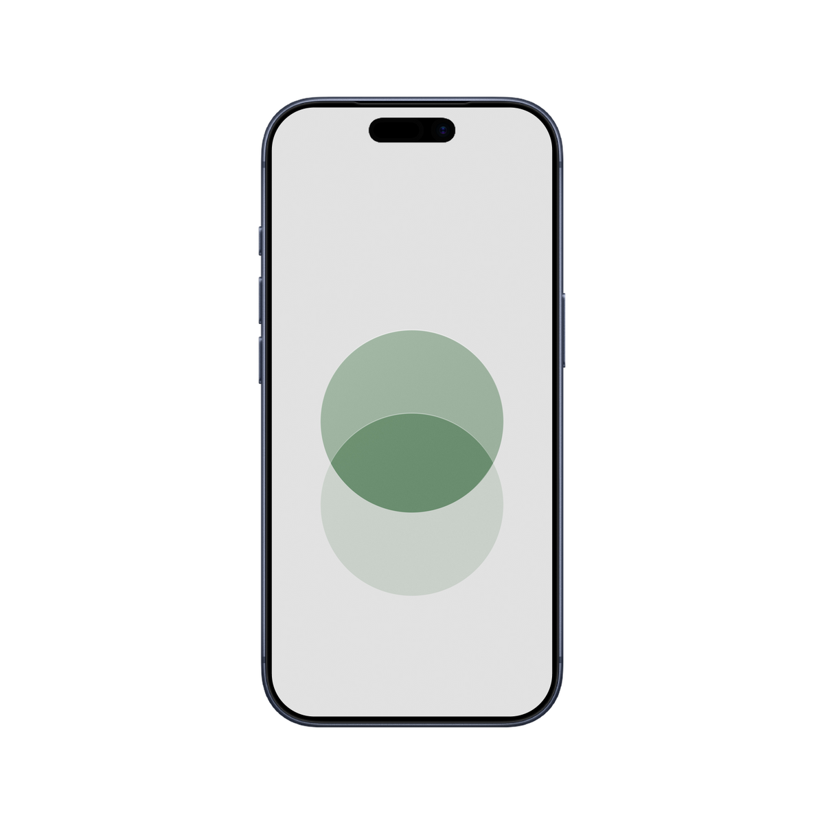 Green Colorful Circles geometric wallpaper displayed on an iPhone