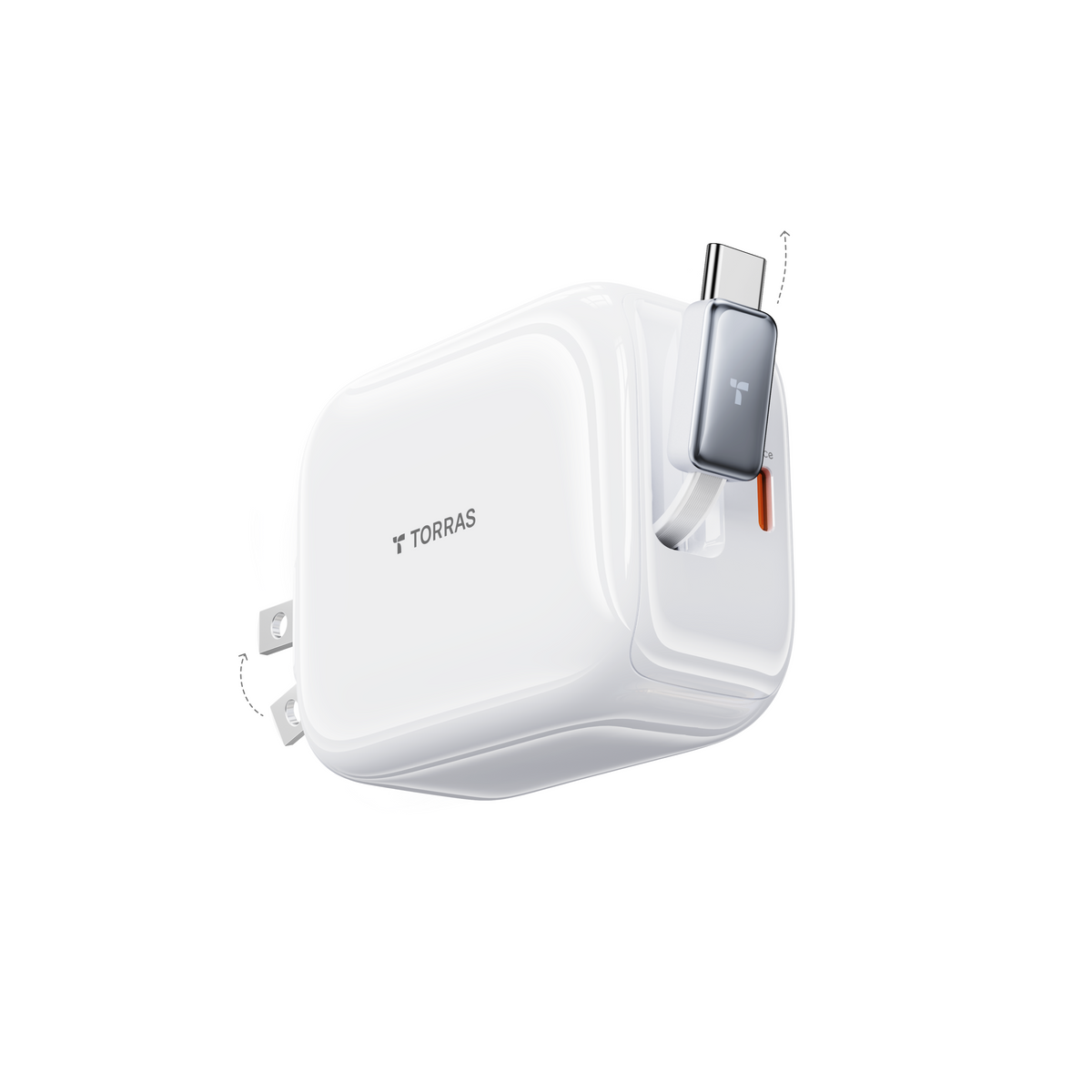 TORRAS FlexLine 67W retractable USB-C charger