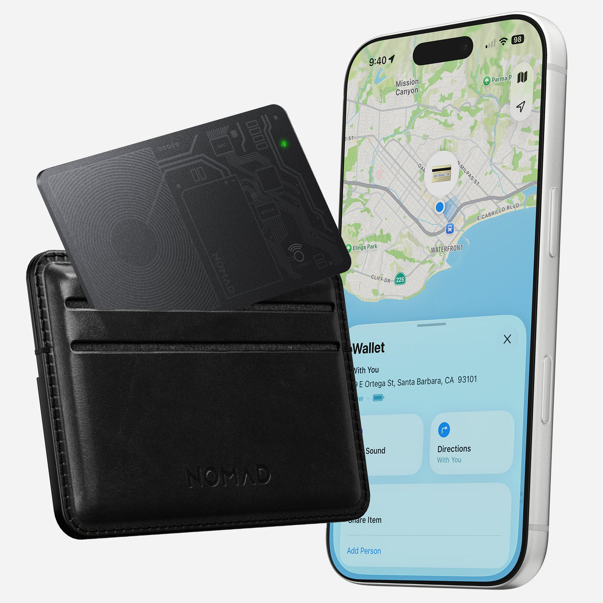 Black Nomad Tracking Card Air V2, the current version